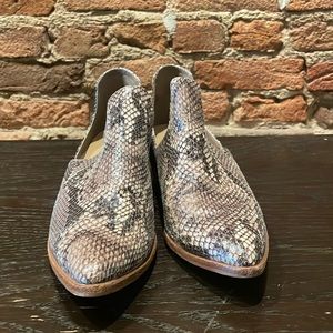 Chinese Laundry snakeskin bootie